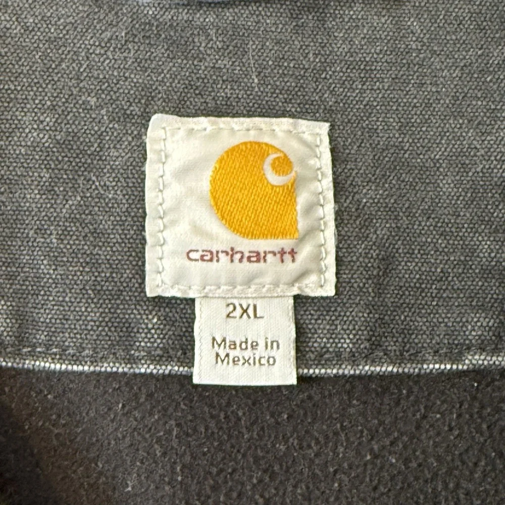 Carhartt Knoxville Fleece Lined Hooded Vest Work XXL 2XL Black Outdoor 101697001